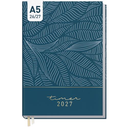 Artikelbild des Artikels “Business-Timer A5 2026/2027 [Fine Leaves blue] “