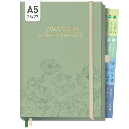 Artikelbild des Artikels “Business-Timer Deluxe A5 2026/2027 [Green Poppy] “