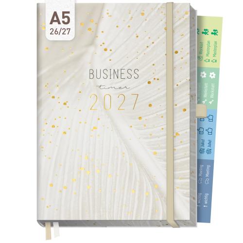 Artikelbild des Artikels “Business-Timer Deluxe A5 2026/2027 [Sparkling Leaf] “