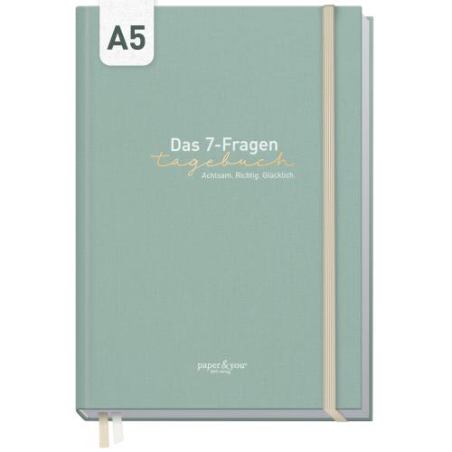 Artikelbild des Artikels “paper&you Das 7-Fragen-Tagebuch A5 für 6 Monate [Pure Nature] “