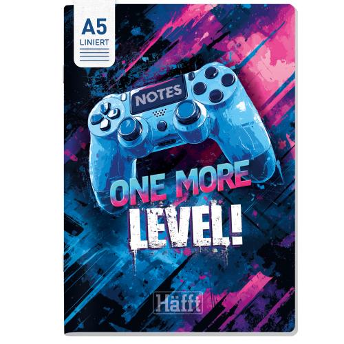 Artikelbild des Artikels “Notizheft A5 liniert [One more Level] “