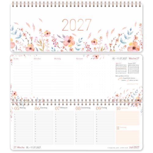 Artikelbild des Artikels “Wochen-Tischkalender quer 2027 [Sweet Flowers] “