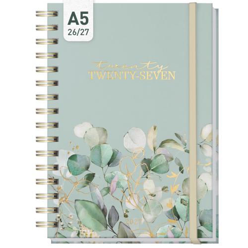 Artikelbild des Artikels “Lieblings-Timer A5 2026/2027 auf Englisch (+ IT/FR/ES) [Minty Leaves] “