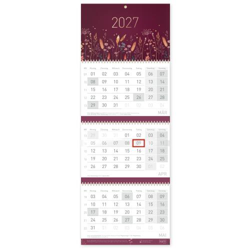 Artikelbild des Artikels “3-Monatskalender 2027 [Velvet Flowers] “