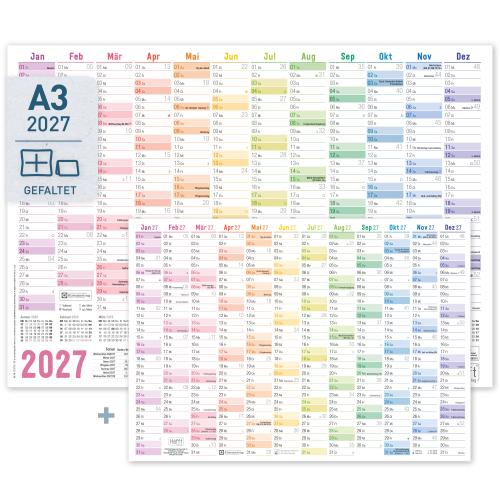 Artikelbild des Artikels “Wandkalender A3 2027 quer [Rainbow] “