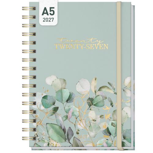 Artikelbild des Artikels “Lieblings-Timer A5 2027 Englisch (+ IT/FR/ES) [Minty Leaves] “