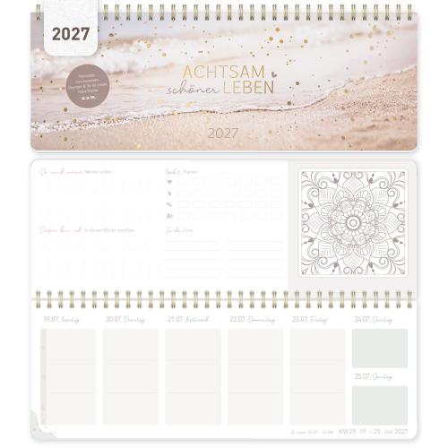 Artikelbild des Artikels “Wochen-Tischkalender 2027 quer Achtsamkeitskalender [Neue Wege] “