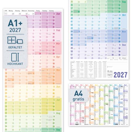 Artikelbild des Artikels “Wandkalender 2027 Hochformat - Jahreskalender schmal lang [Rainbow] “