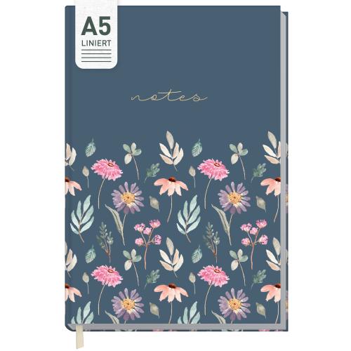 Artikelbild des Artikels “paper&you Notizbuch A5 liniert [Flying Flowers] “
