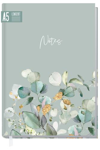Artikelbild des Artikels “paper&you Notizbuch A5 liniert [Minty Leaves] “