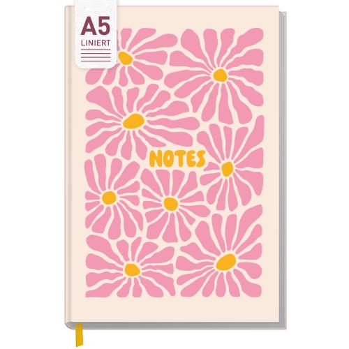 Artikelbild des Artikels “paper&you Notizbuch A5 liniert [Pink Flowers] “