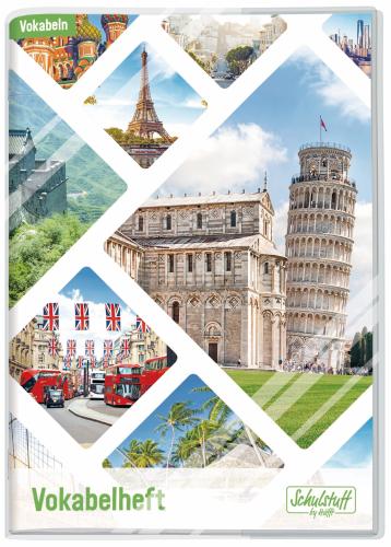 Artikelbild des Artikels “Schulstuff Vokabelheft Premium A5 mit Schutzumschlag [Turm Pisa] “