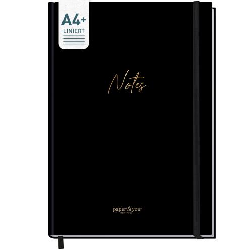 Artikelbild des Artikels “paper&you Notizbuch A4+ liniert [Black Edition] “