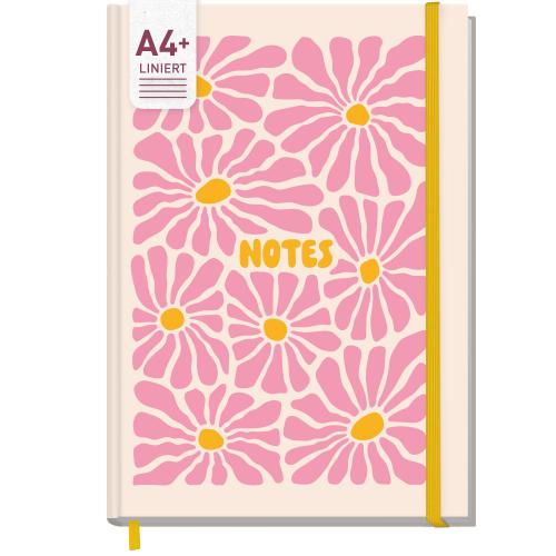 Artikelbild des Artikels “paper&you Notizbuch A4+ liniert [Pink Flowers] “