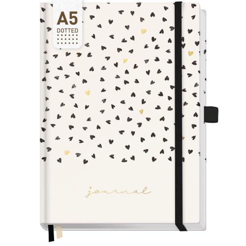 Artikelbild des Artikels “p&y Journal Premium dotted A5 [Golden Hearts] “