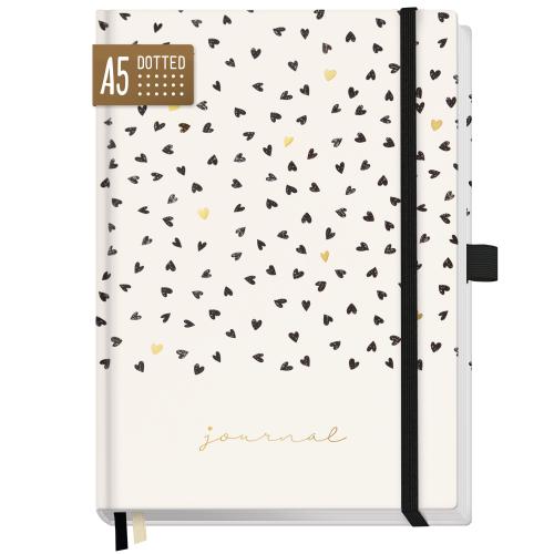 Artikelbild des Artikels “p&y Journal Premium dotted A5 [Golden Hearts] “