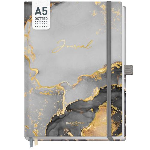 Artikelbild des Artikels “p&y Journal Premium dotted A5 [Grey Marble] “