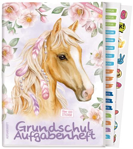 Artikelbild des Artikels “Grundschul-Aufgabenheft A5 mit Sticker [Pferd] “