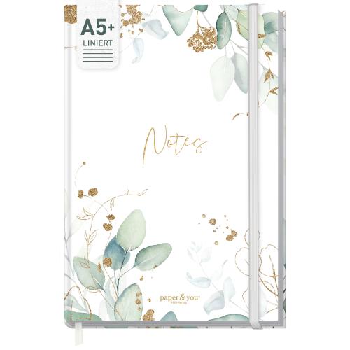 Artikelbild des Artikels “paper&you Notizbuch Classic A5+ liniert [Blattgold] “