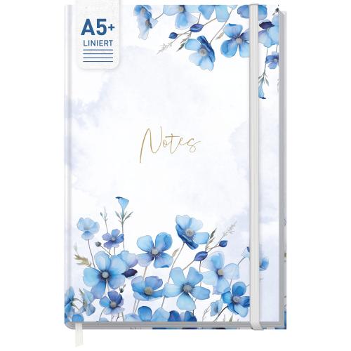 Artikelbild des Artikels “paper&you Notizbuch Classic A5+ liniert [Blue Blossoms] “