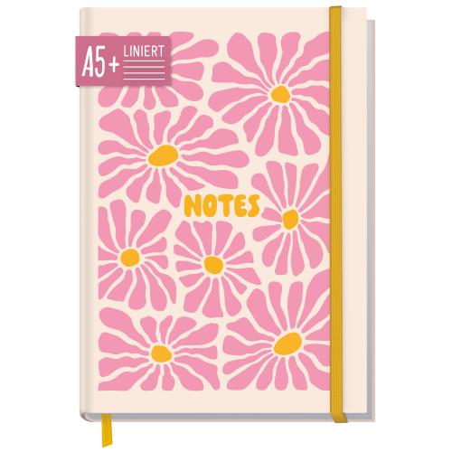 Artikelbild des Artikels “paper&you Notizbuch Classic A5+ liniert [Pink Flowers] “