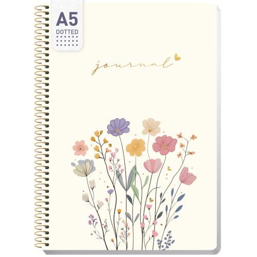 Artikelbild des Artikels “Bullet Journal dotted A5 mit Spiralbindung [Flower Joy] “