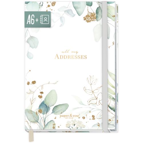 Artikelbild des Artikels “paper&you Adressbuch A6 [Blattgold] “