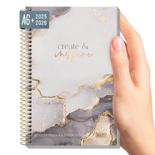 Artikelbild des Artikels “Häfft College-Timer mini A6+ 25/26 [Grey Marble] “