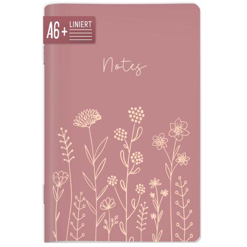 Artikelbild des Artikels “Notizheft A6+ liniert [Fine Flowers rosé] “