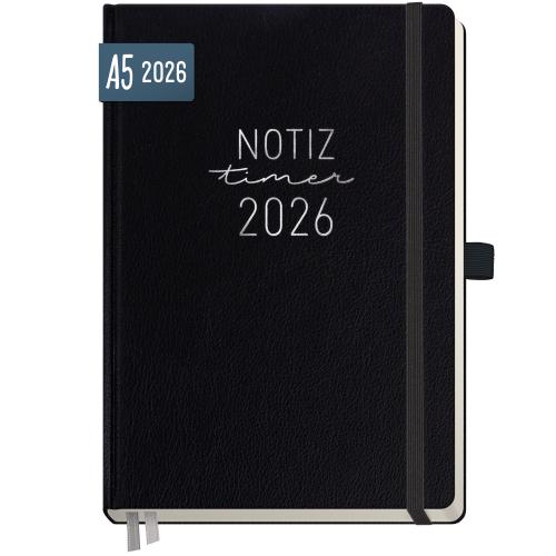 Artikelbild des Artikels “Wochen-Notiz-Timer Classic A5 2026 [Schwarz] “