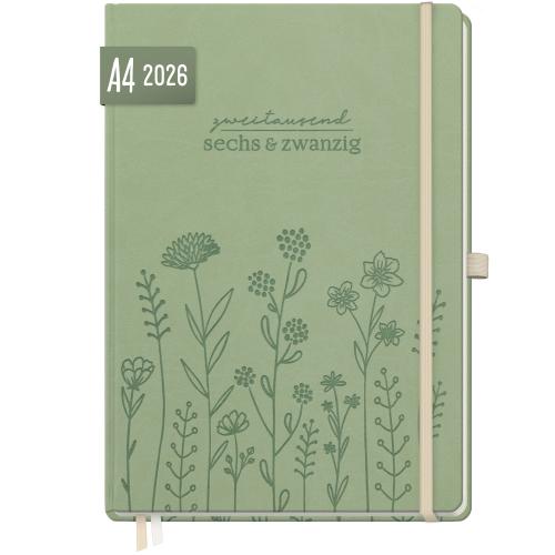 Artikelbild des Artikels “Wochen-Notiz-Timer Maxi 2026 A4 [Fine Flowers salbei] “