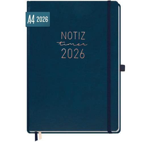 Artikelbild des Artikels “Wochen-Notiz-Timer Maxi 2026 A4 [Nachtblau] “