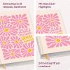 Artikelbild 2 des Artikels “Häfft-Timer A5 2026/2027 [Pink Flowers] “