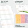 Artikelbild 2 des Artikels “Familienplaner 2026/2027 Wandkalender mit 5 Spalten [Blattgold] “