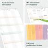 Artikelbild 2 des Artikels “Familienplaner 2027 Wandkalender mit 5 Spalten [Blattgold] “