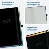 Artikelbild 2 des Artikels “Wochen-Notiz-Kalender 2026/2027 A5 [Black Rainbow] “