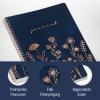 Artikelbild 2 des Artikels “Bullet Journal dotted A5 mit Spiralbindung [Fine Flowers night blue] “