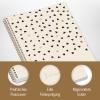 Artikelbild 2 des Artikels “Bullet Journal dotted A5 mit Spiralbindung [Golden Hearts] “