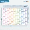 Artikelbild 3 des Artikels “Wandkalender Schuljahr 2026/2027 A4 quer 5er-Pack [Rainbow] “