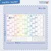 Artikelbild 3 des Artikels “Wandkalender Schuljahr A1+ abwischbar 2026/2027 gerollt [Rainbow] “