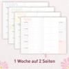 Artikelbild 4 des Artikels “Häfft-Timer A6 Slim 2026/2027 [Pink Flowers] “