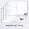 Artikelbild 4 des Artikels “Häfft-Timer Deluxe A5 2026/2027 [Flower Power Blue] “