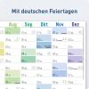 Artikelbild 4 des Artikels “Wandkalender 2027 A1+ gerollt abwischbar [Rainbow] “