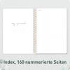 Artikelbild 4 des Artikels “Bullet Journal dotted A5 mit Spiralbindung [Minty Leaves] “