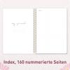 Artikelbild 4 des Artikels “Bullet Journal dotted A5 mit Spiralbindung [Pink Flowers] “