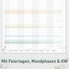 Artikelbild 5 des Artikels “Familienplaner XXL 2027 Wandkalender mit 7 Spalten [Blattgold] “