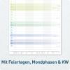 Artikelbild 5 des Artikels “Familienplaner 2027 Wandkalender mit 5 Spalten [Rainbow] “