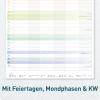 Artikelbild 5 des Artikels “Familienplaner kompakt 2026/2027 Wandkalender mit 6 Spalten [Rainbow] “