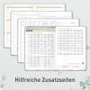 Artikelbild 6 des Artikels “Chäff-Timer Premium A5 Kalender 2026/2027 [Minty Leaves] “