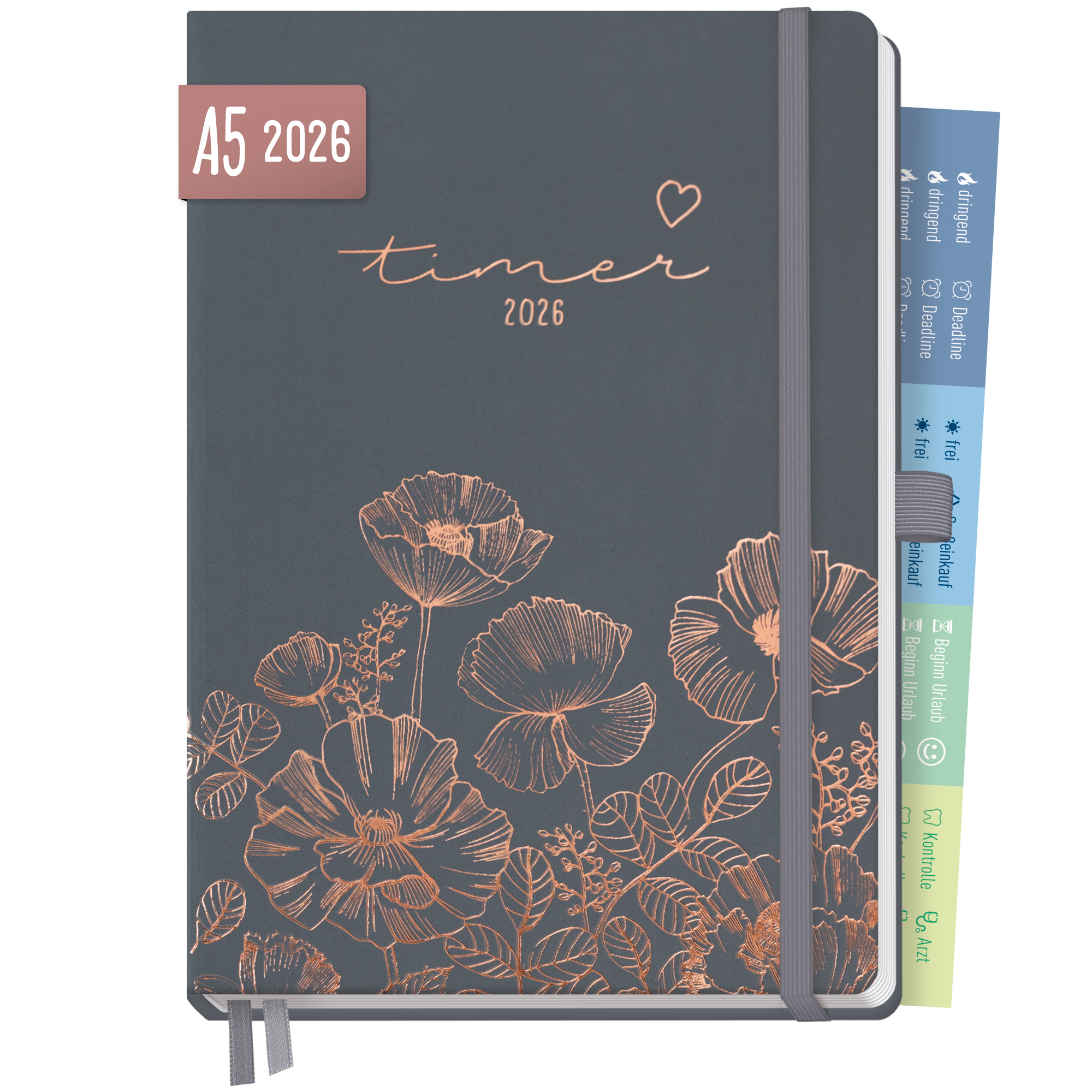 Artikelbild 1 des Artikels “Chäff-Timer Premium A5 2026 [Poppy] “